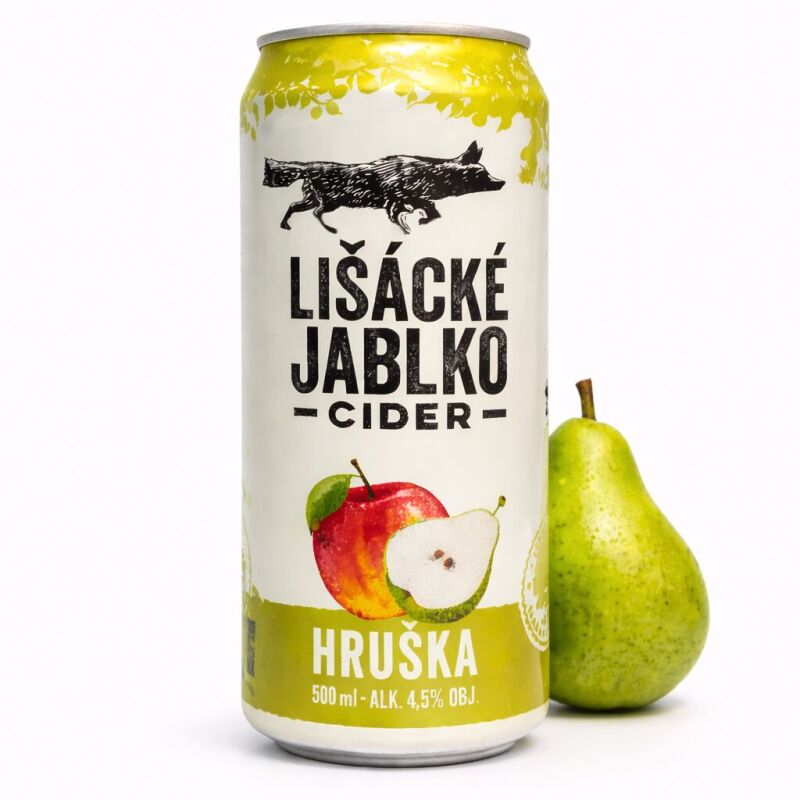 Lišácké jablko cider hruška 0,5l